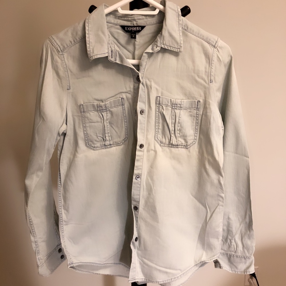 Express Jean Light Blue Denim Jacket
